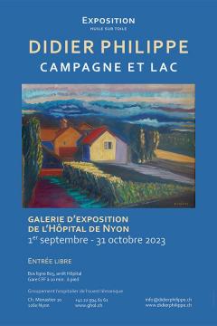 Affiche expo Didier Philippe au ghol 2023