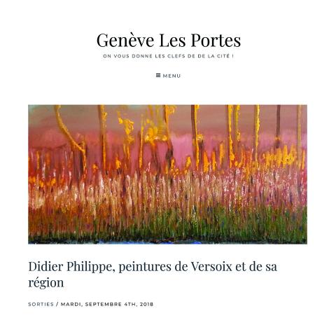 Didier Philippe interviewé par Genève Les Portes