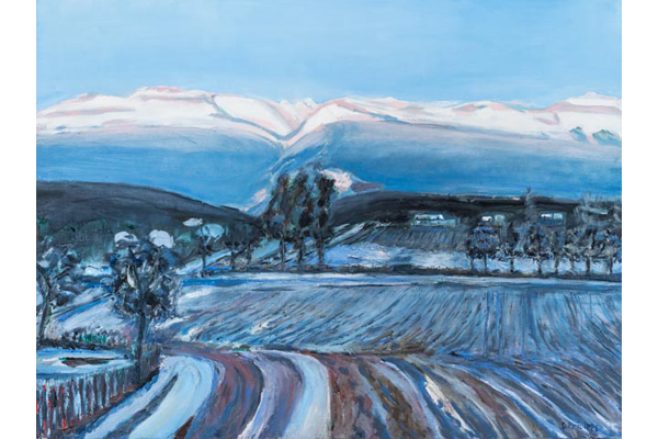 Soir sur le Jura, 60x80