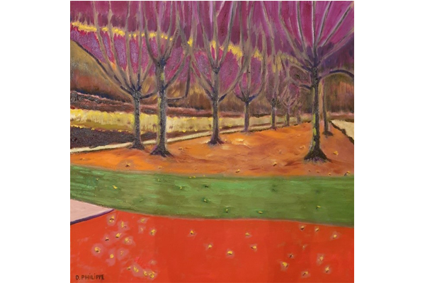 Allée du parc, Genthod, 60x60