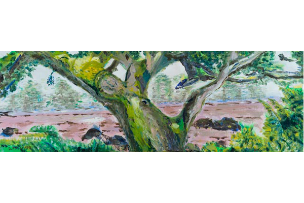 Au bord de la rivière d’Etel, 30x90