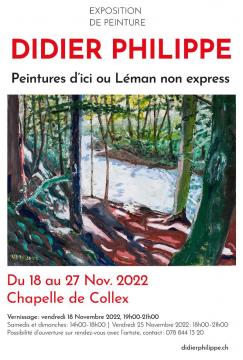 Didier Philippe Expo de peinture à la Chapelle de Collex 2022