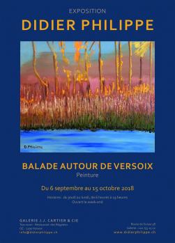 Exposition de peinture Didier Philippe Balade autour de Versoix 2018